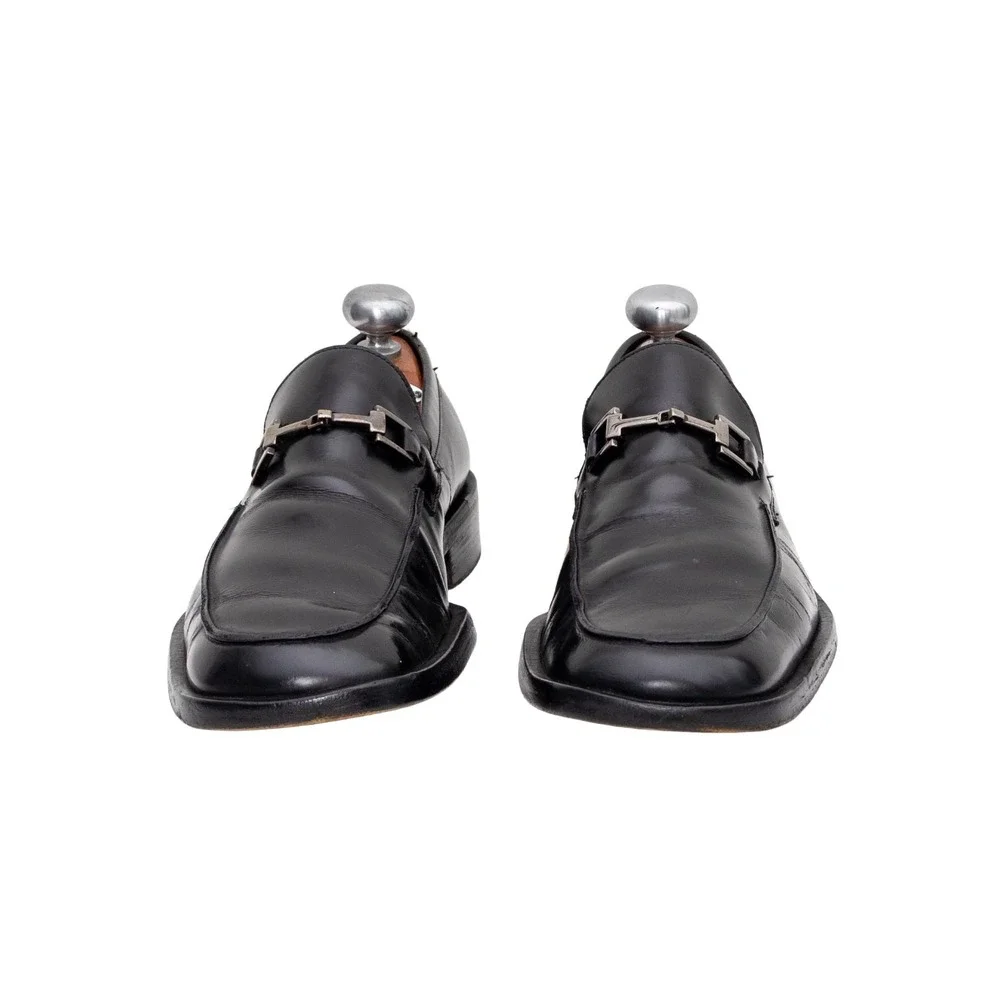 Vintage Gucci Horsebit Loafers Mens US 9 UK 8 EU 42 Black Leather Bit Loafers 8D